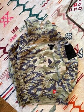 Under Armour Kids Camo Hoodie Green Tan Brown